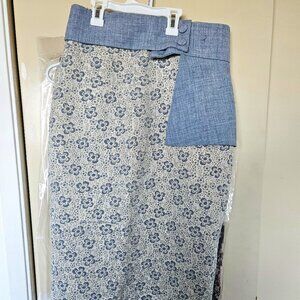 Korean style brocade skirt and sash belt